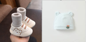 Simple Non-Slip Cloth Baby Shoes for Indoors