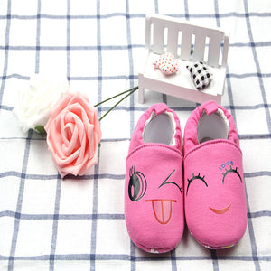 Autumn Cotton Cartoon Embroidered Baby Shoes