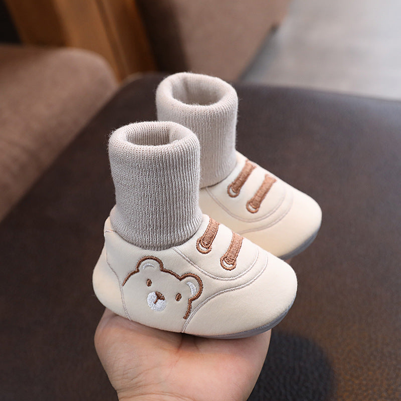 Simple Non-Slip Indoor Cloth Shoes for Toddlers