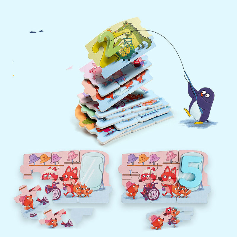 Wooden Numbers & Letters Puzzle for Children’s Education