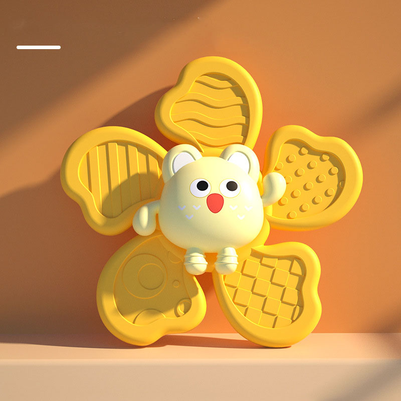 Animal-Themed Spinning Suction Cup Baby Bath Toy