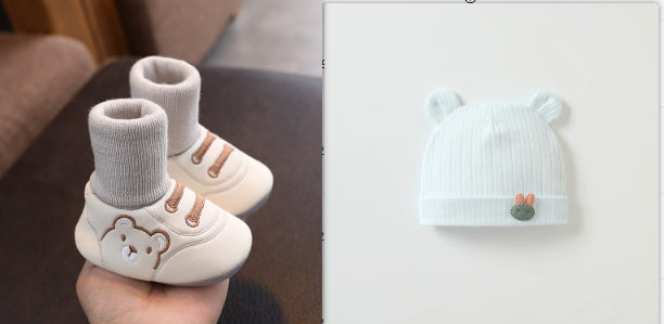 Simple Non-Slip Cloth Baby Shoes for Indoors