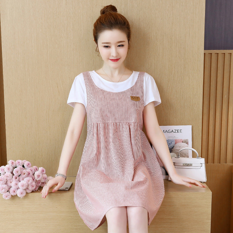 Loose Short Sleeve Maternity Dress