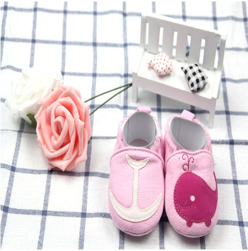 Autumn Cotton Cartoon Embroidered Baby Shoes