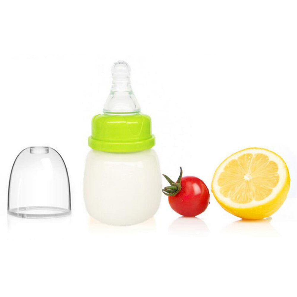 0–18 Months Infant Mini Feeding Bottle with Nipple (60ml, PP)