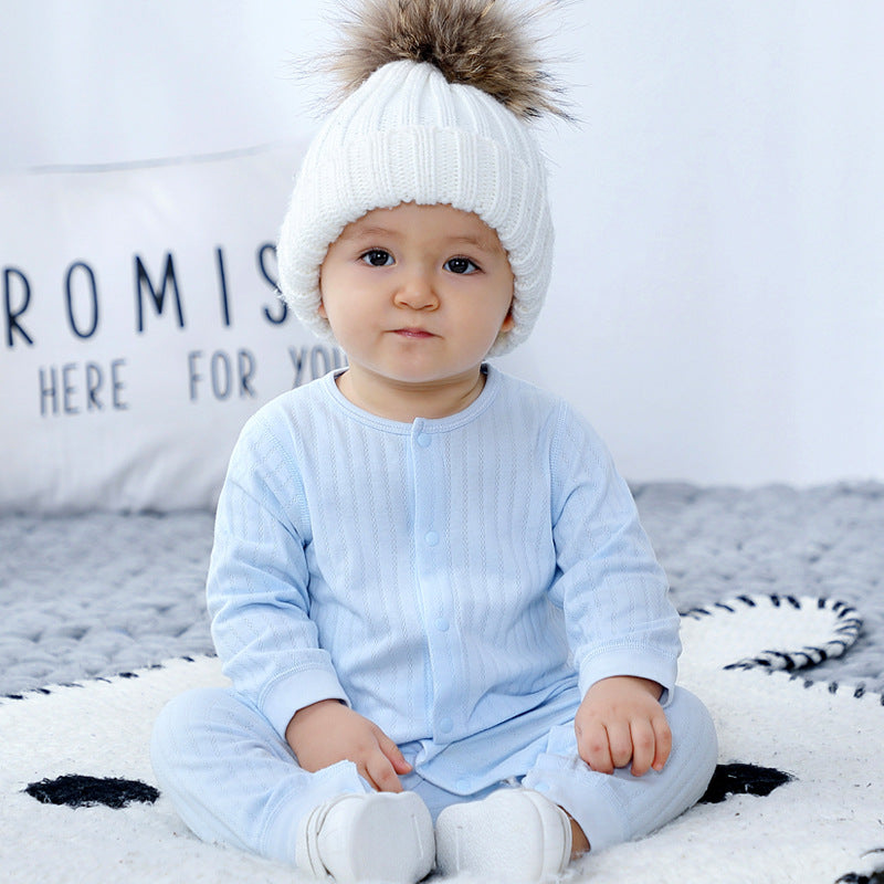 Cotton Newborn Baby Onesie – Spring & Autumn Pajamas