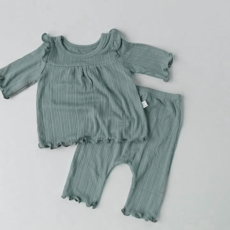 Cotton Soft Baby Bottoming Suit & Pajamas Set