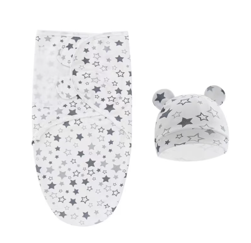 Newborn Anti-Startle Swaddle Quilt for Spring & Autumn