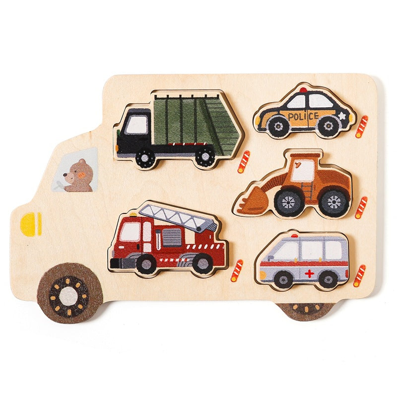 Fashion Baby Early Education Wooden Puzzle Toys