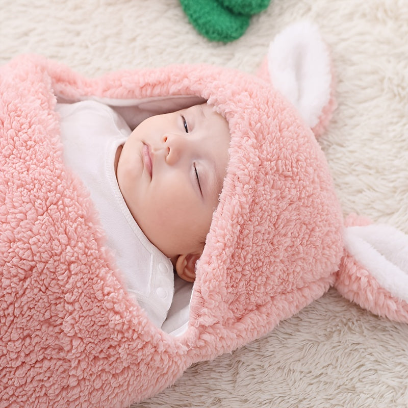Super Soft Fluffy Fleece Newborn Baby Sleeping Bag Swaddle