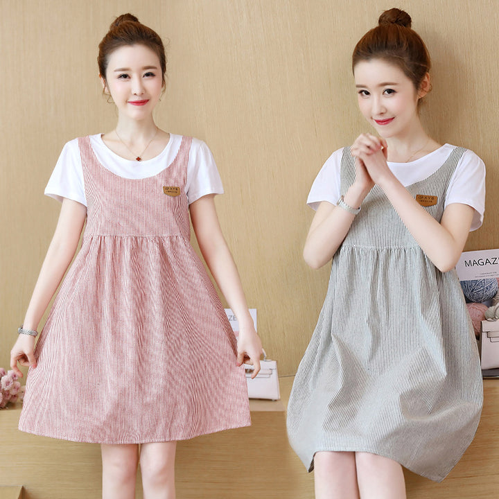 Loose Short Sleeve Maternity Dress
