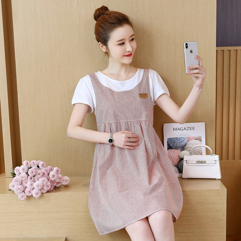 Loose Short Sleeve Maternity Dress