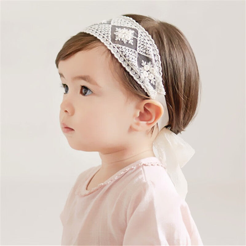 Cute Bow-Knot Lace Headband for Baby Girls