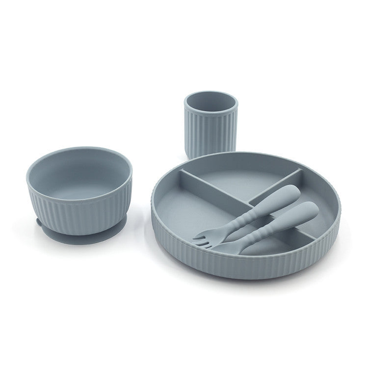 Integrated Edible Silicone Baby Feeding Tableware