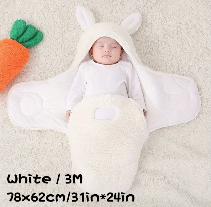 Super Soft Fluffy Fleece Newborn Baby Sleeping Bag Swaddle