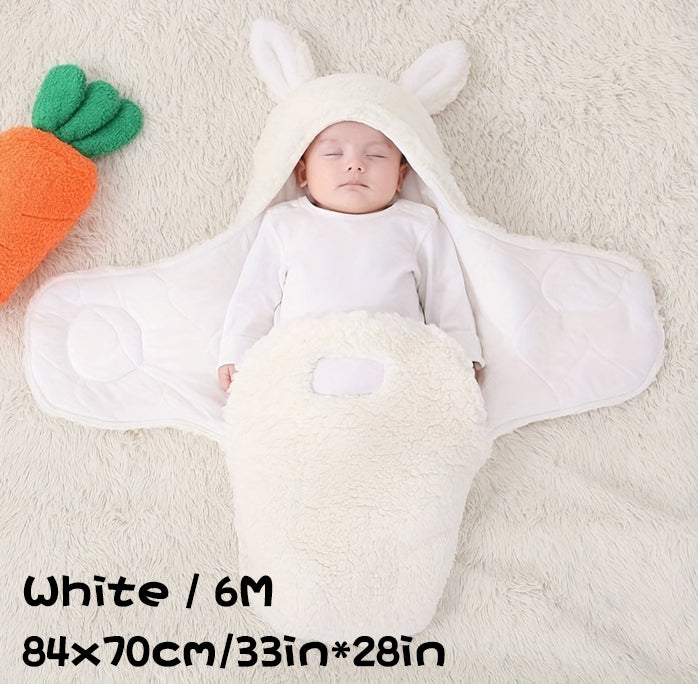Super Soft Fluffy Fleece Newborn Baby Sleeping Bag Swaddle