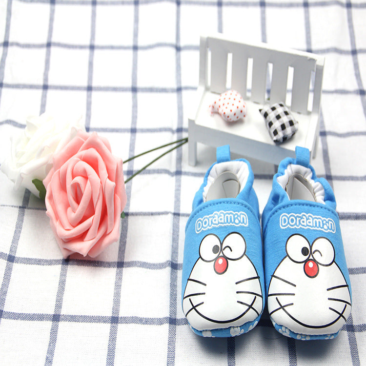 Autumn Cotton Cartoon Embroidered Baby Shoes
