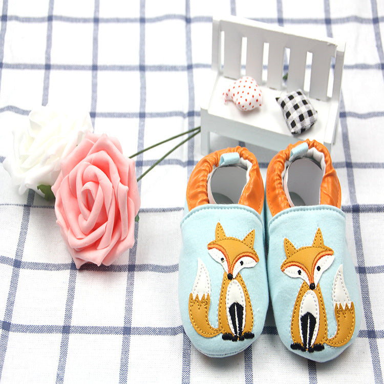 Autumn Cotton Cartoon Embroidered Baby Shoes