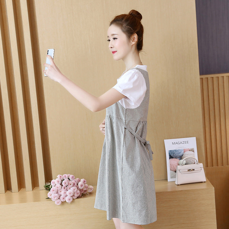 Loose Short Sleeve Maternity Dress