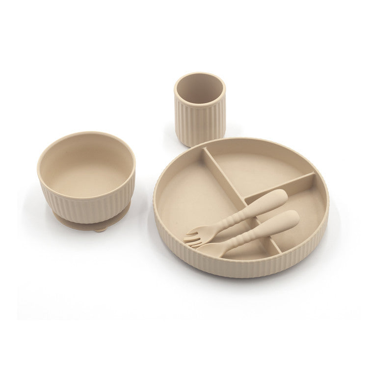 Integrated Edible Silicone Baby Feeding Tableware