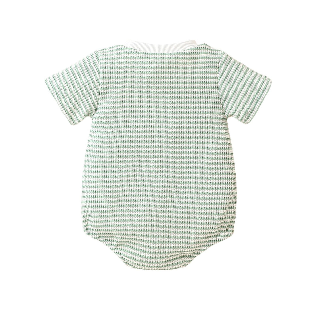 Striped Cotton Short-Sleeve Triangle Romper for Babies