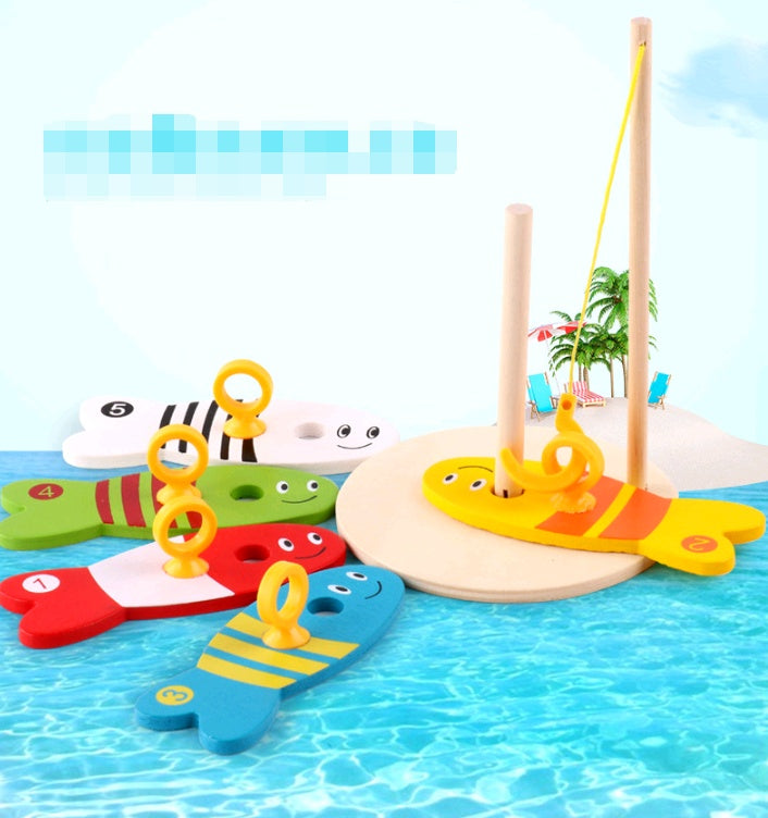 Wooden Educational Fishing Toy for Early Childhood Learning