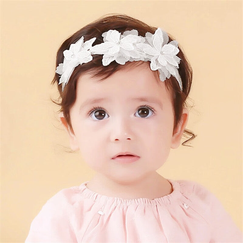 Cute Bow-Knot Lace Headband for Baby Girls