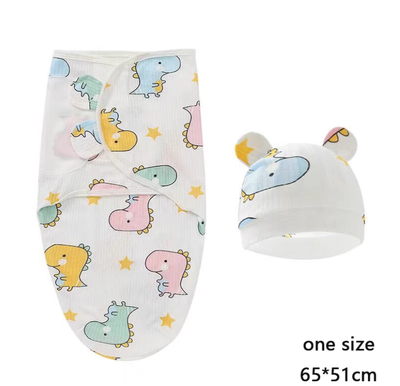 Newborn Anti-Startle Swaddle Quilt for Spring & Autumn