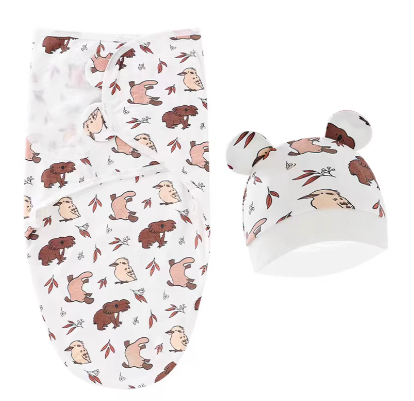 Newborn Anti-Startle Swaddle Quilt for Spring & Autumn