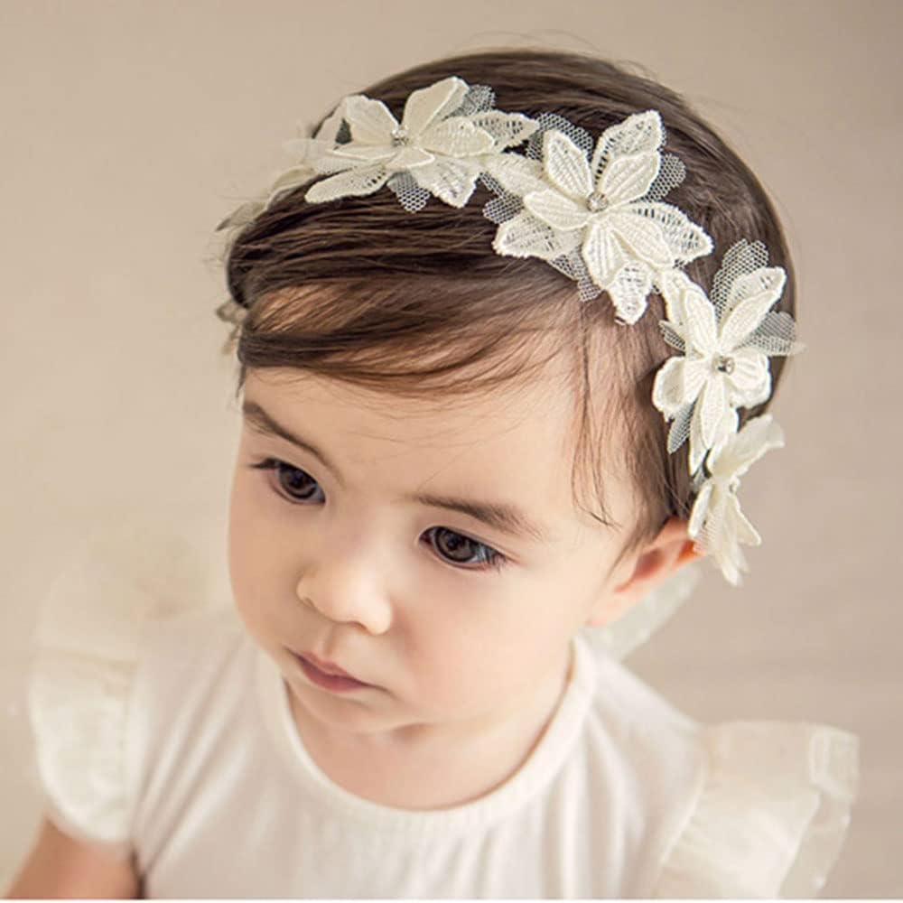 Cute Bow-Knot Lace Headband for Baby Girls