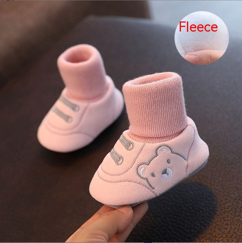 Simple Non-Slip Indoor Cloth Shoes for Toddlers