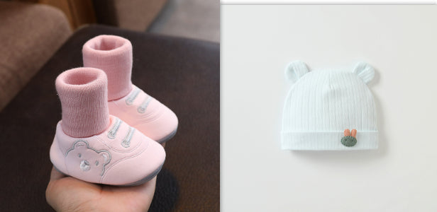 Simple Non-Slip Cloth Baby Shoes for Indoors