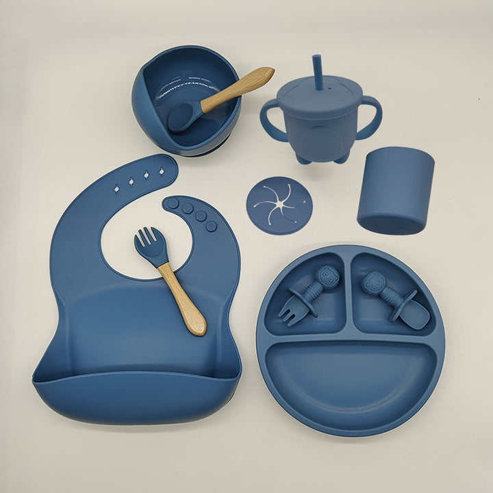 Silicone Baby Feeding Tableware for Learning & Complementary Food