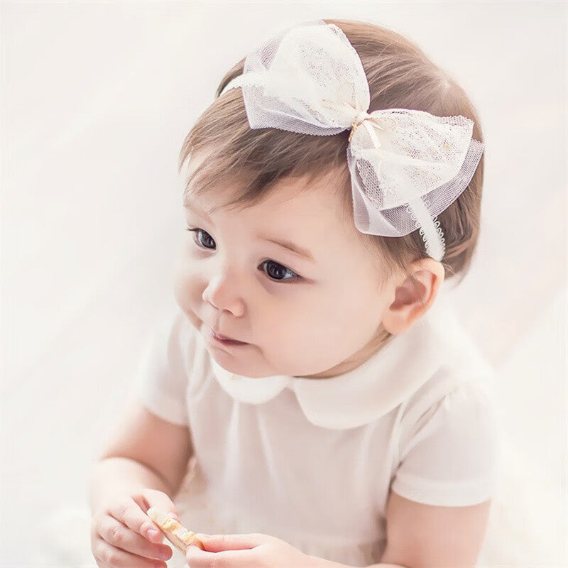 Cute Bow-Knot Lace Headband for Baby Girls