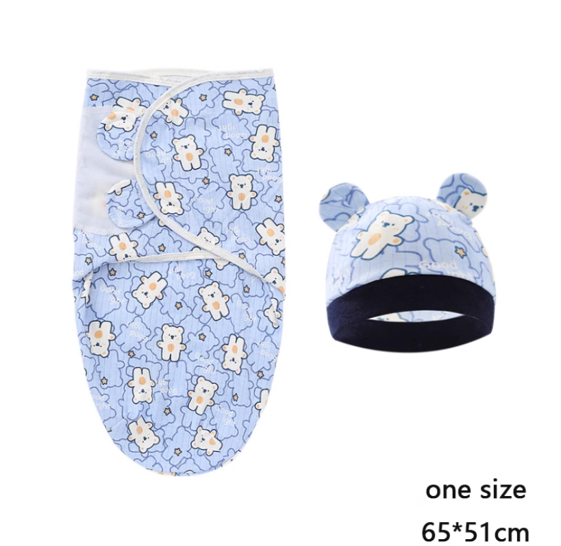Newborn Anti-Startle Swaddle Quilt for Spring & Autumn