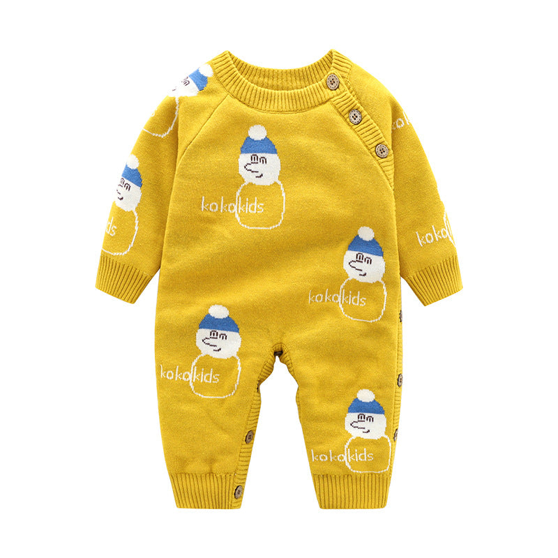Thickened Newborn Baby Crawling Harness Outfit