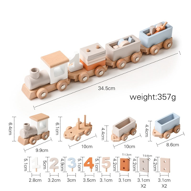 Pull-Rope Gliding Shape Cognitive Toy for Babies