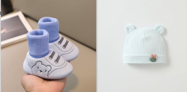 Simple Non-Slip Cloth Baby Shoes for Indoors