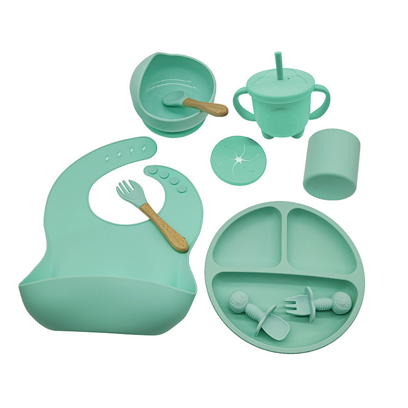 Silicone Baby Feeding Tableware for Learning & Complementary Food