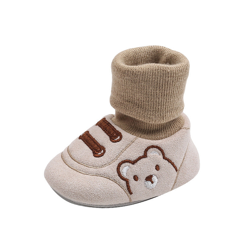 Simple Non-Slip Indoor Cloth Shoes for Toddlers