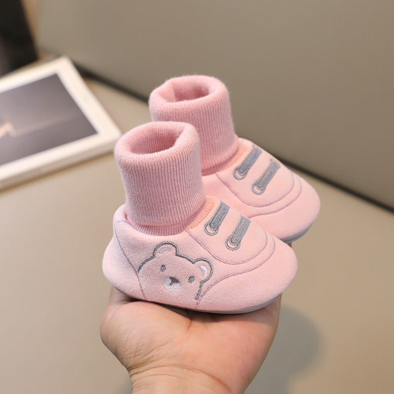 Simple Non-Slip Indoor Cloth Shoes for Toddlers