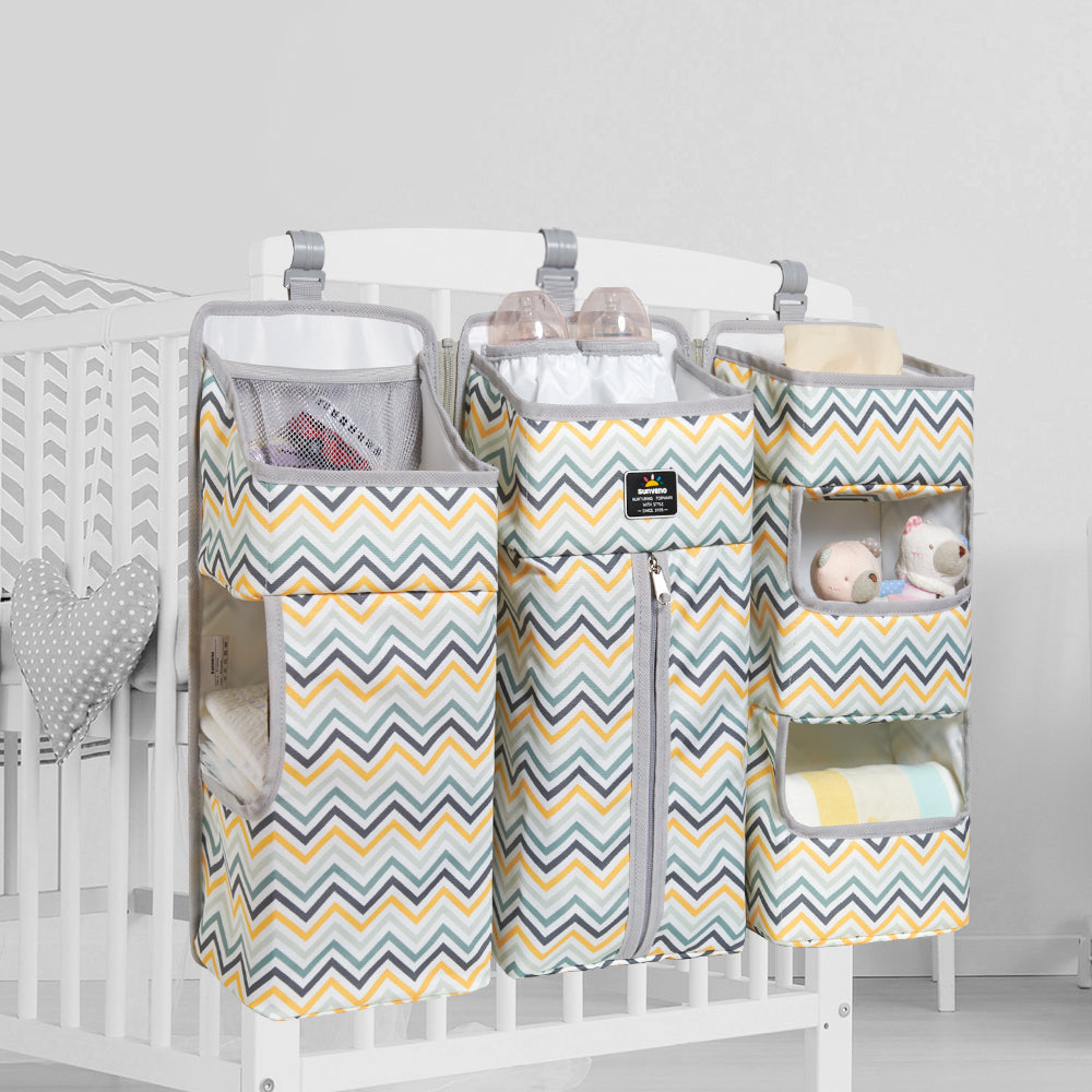 Waterproof Crib Hanging Diaper Storage Bag