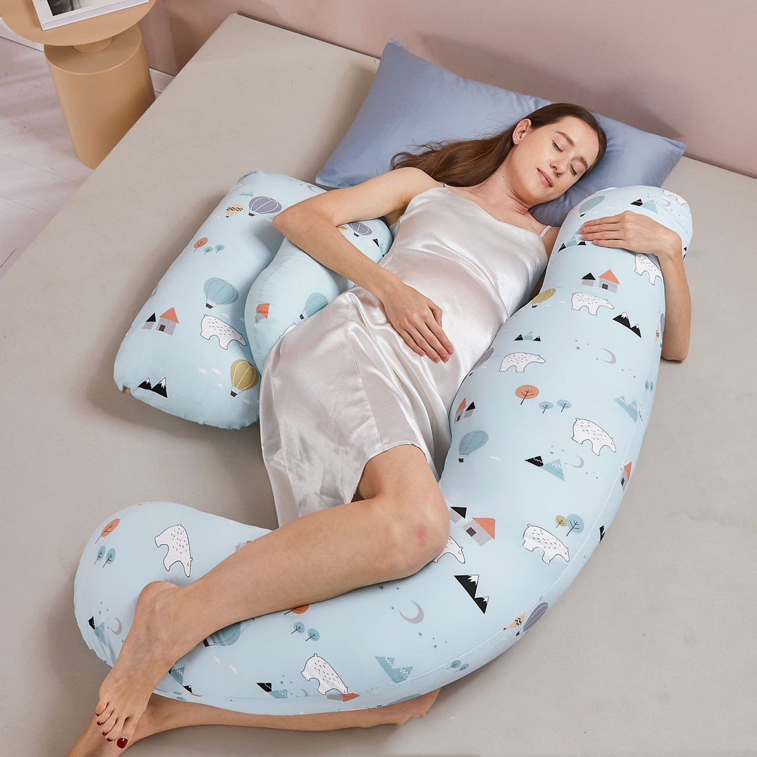 Summer Tencel Maternity Pillow Lumbar Side Sleeping Pillow