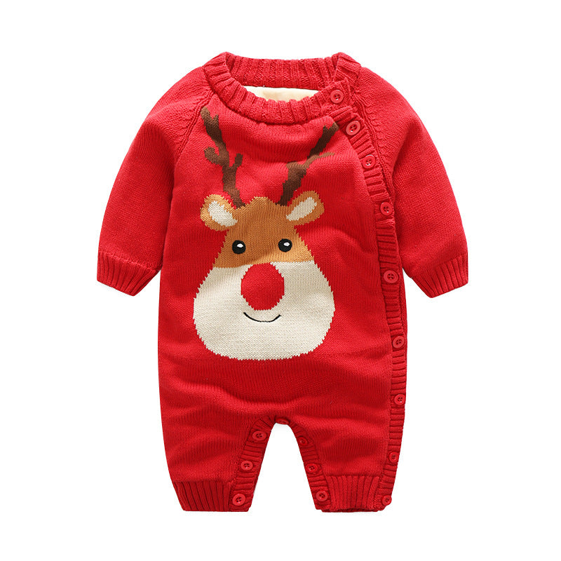 Thickened Newborn Baby Crawling Harness Outfit
