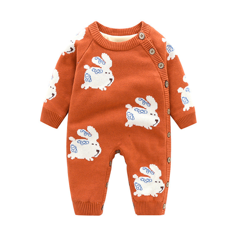Thickened Newborn Baby Crawling Harness Outfit