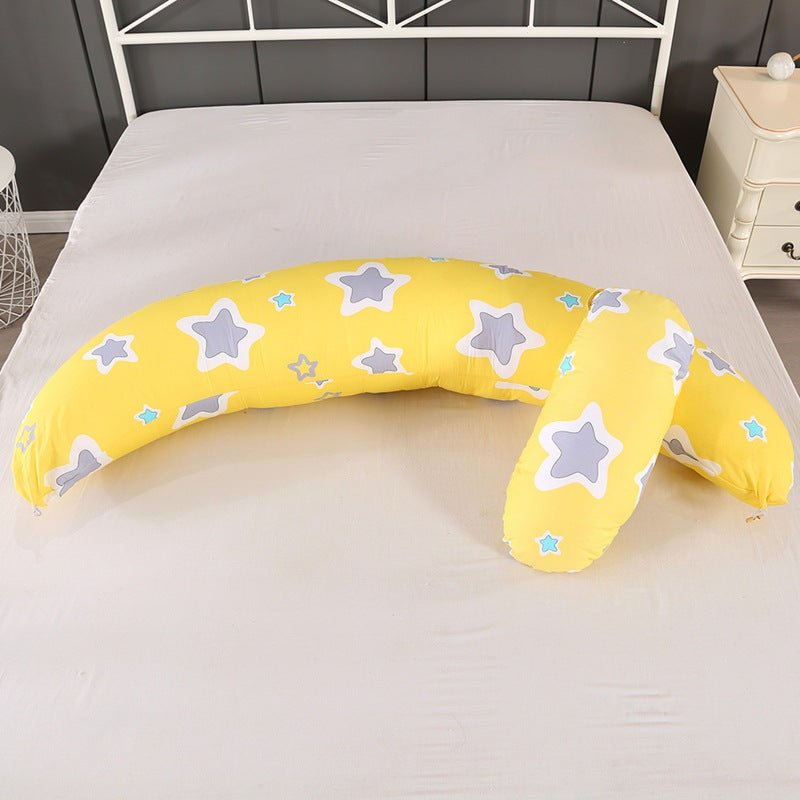 Moon-Shaped Multifunctional Maternity & Nursing Pillow