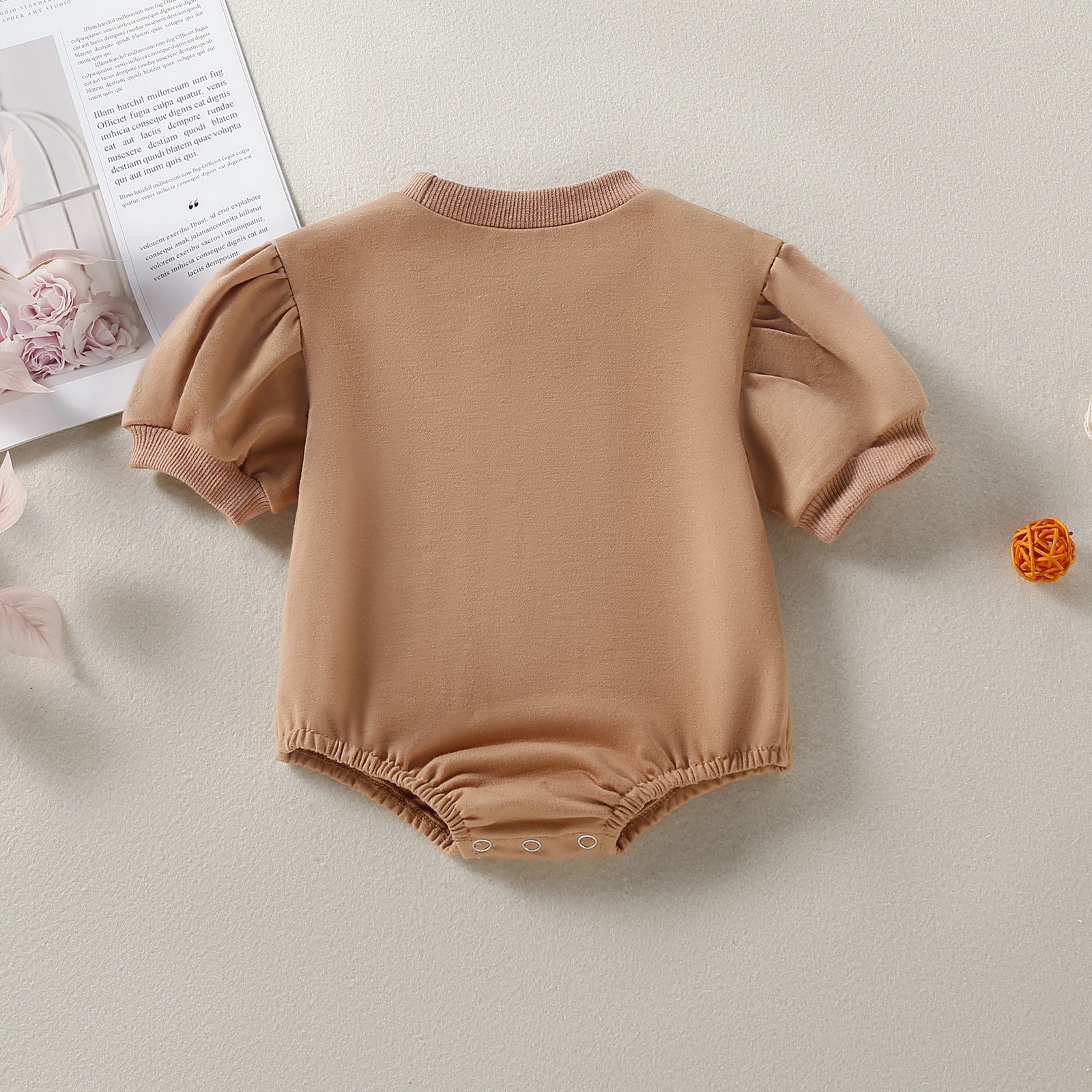 Half-Sleeve Triangle Romper for Babies