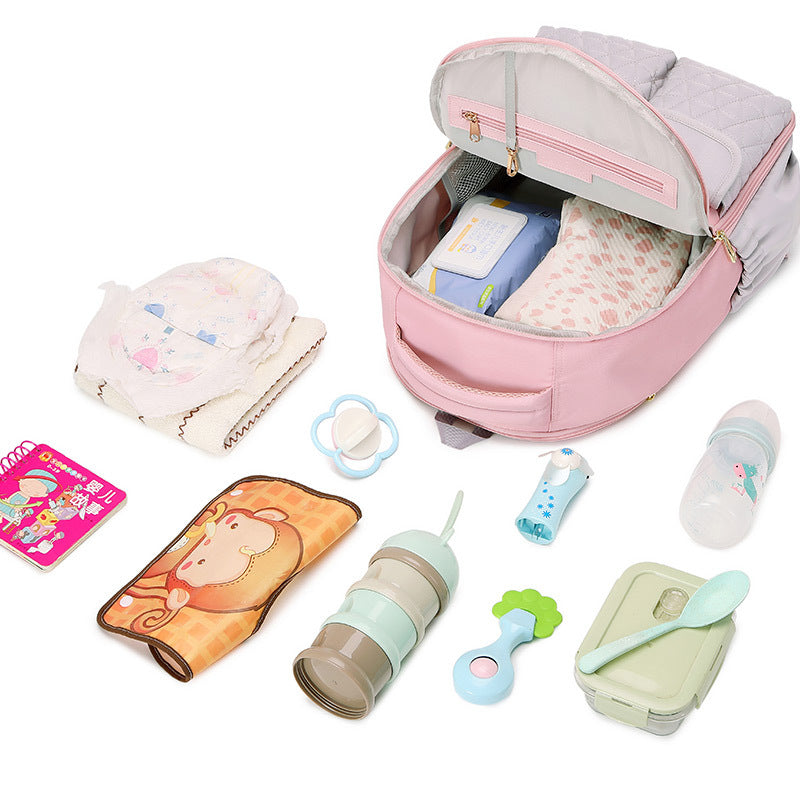 Large Capacity Multi-Pocket Baby Diaper Backpack