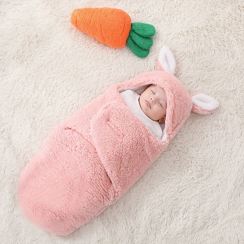 Super Soft Fluffy Fleece Newborn Baby Sleeping Bag Swaddle