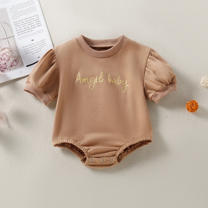Half-Sleeve Triangle Romper for Babies